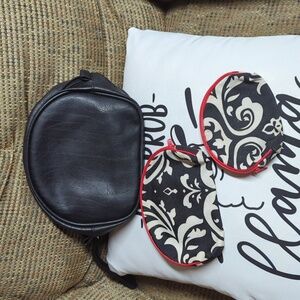 Black make up clutch